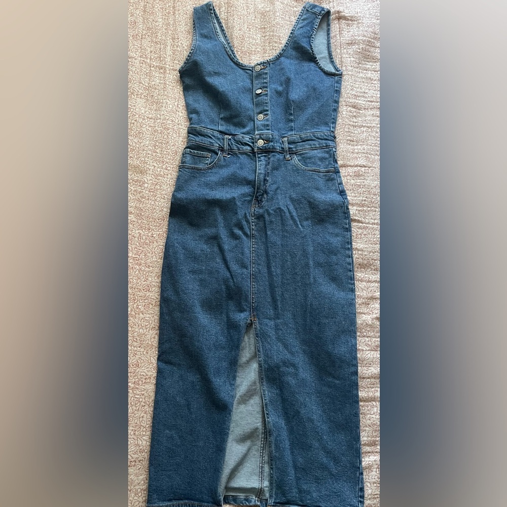 Denim Midi Skirt dress
